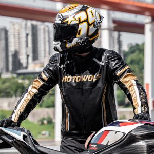 MOTOWOLF | MOTOWOLF Leather Jacket JM15